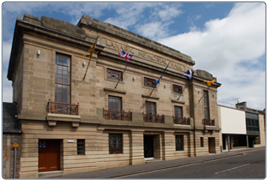 Lanark Memorial Hall, South Lanarkshire Leisure and Culture.