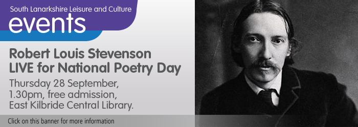 Robert Louis Stevenson LIVE for National Poetry Day