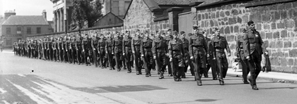 Image showing Cameronian soldiers marching