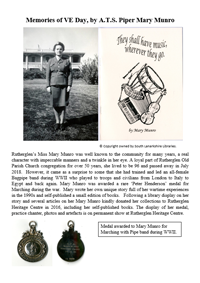 image showing miss mary munro her peter henderson medals and her flyer they shall have music wherever they go