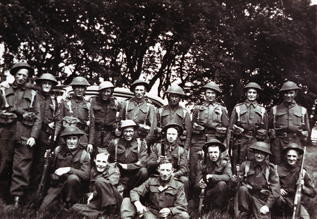 Lanark Home Guard, Delve Park (image courtesy of Lanark Museum)