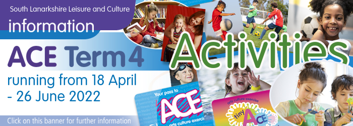ACE term four children's activities in South Lanarkshire Slider image