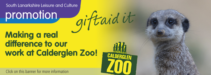 Giftaid it: help make a real difference at Calderglen Zoo