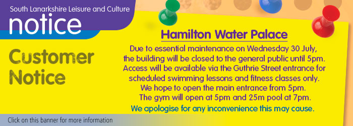 Essential Maintenance at Hamilton Water Palace