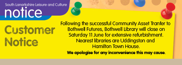 Bothwell library closure for building refurbishment Slider image