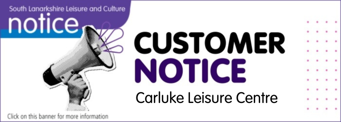 Carluke Leisure Centre sauna and steam room unavailable