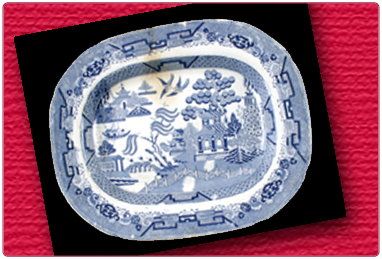 Willow Pattern Ashet