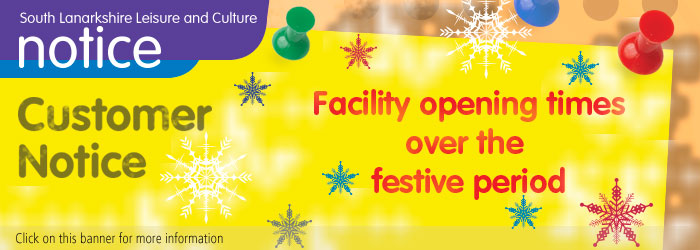 Facility Opening Times over the Festive Period 2019/20