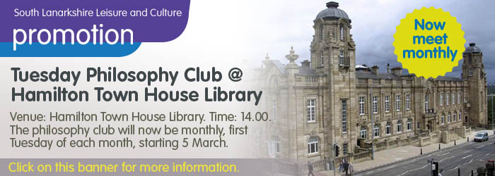 'Tuesday Philosophy Club' at Hamilton Town House Library
