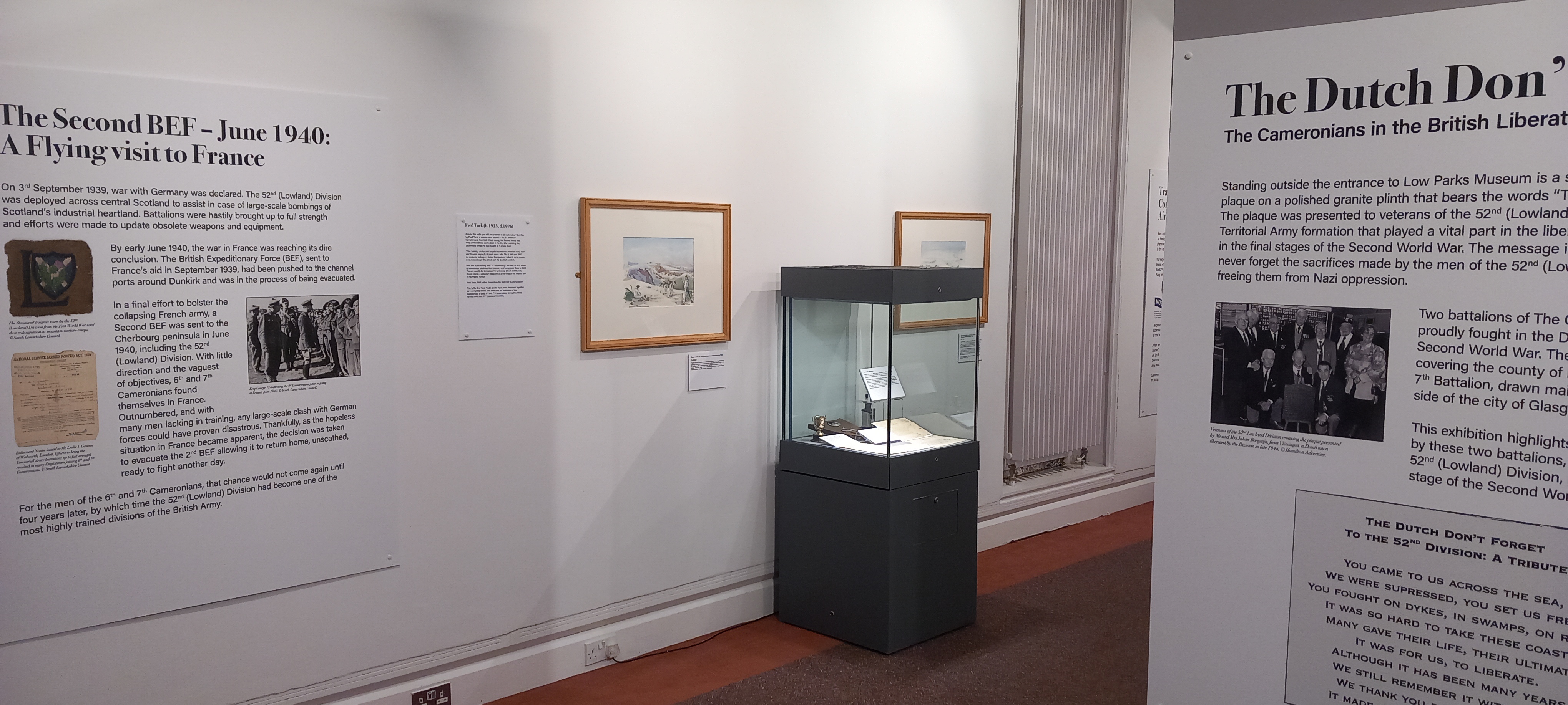Image of Dutch Don't Forget exhibition at Low Parks Museum