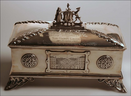 Sir Harry Lauder freedom casket