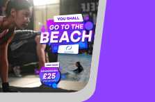 You shall go to the beach fitness membership promotion